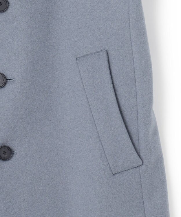 JOSEPH HOMME グロッシーウール　チェスターコート サックスブルー系