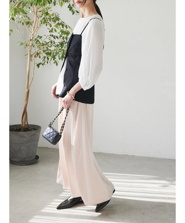 Green Parks AnriettMusee ボリュームシアーブラウス Off White