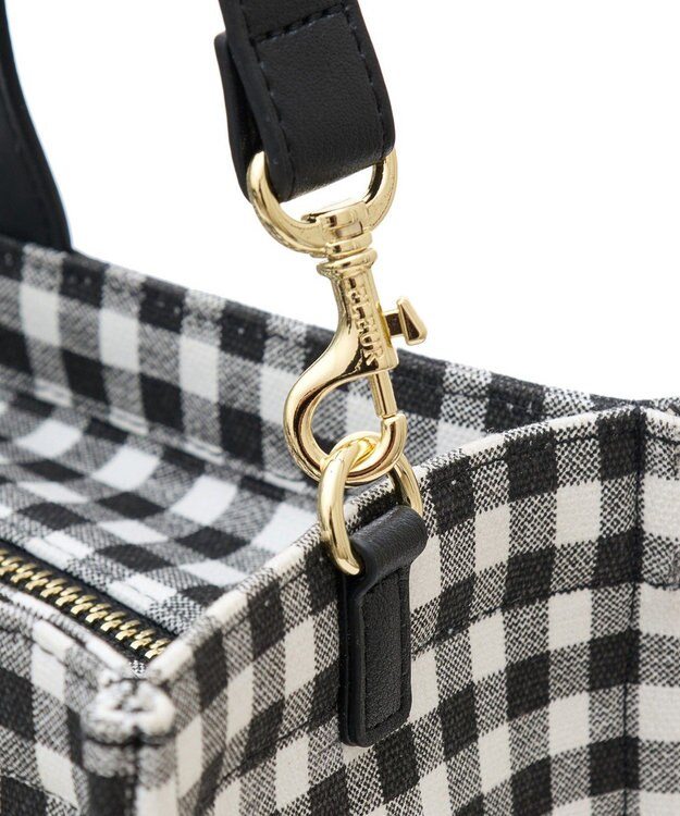 Maison de FLEUR ナローリボンスクエアバッグ Gingham Check