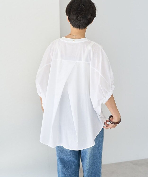 AMERICAN HOLIC 異素材ドッキングドルマンプルオーバー Off White