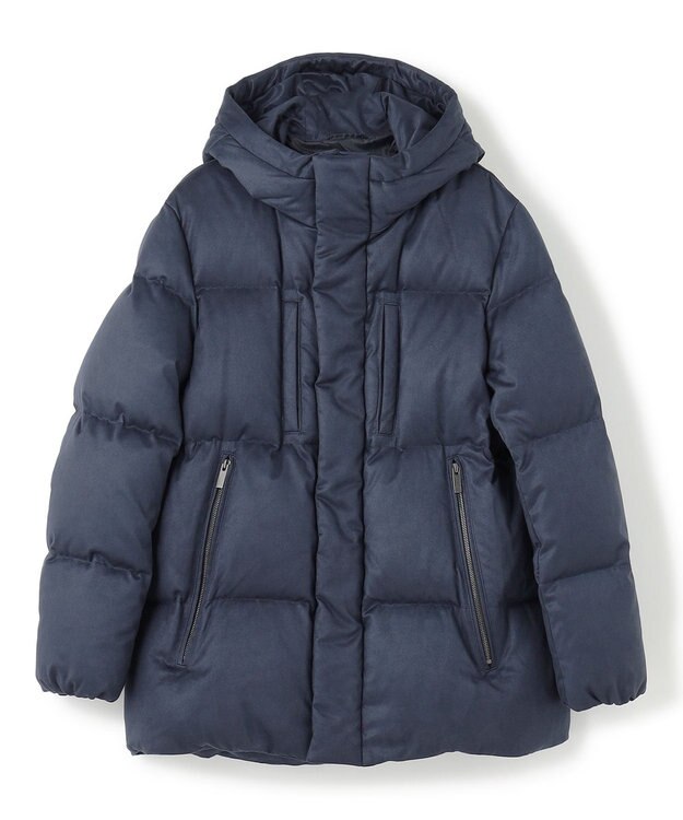 JOSEPH HOMME コマスエード　ダウンコート ネイビー系