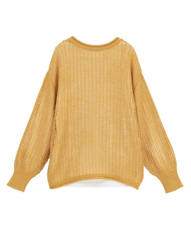 Green Parks ＳＥＴ２点２ｗａｙシャーリングニット＋インナー Orange