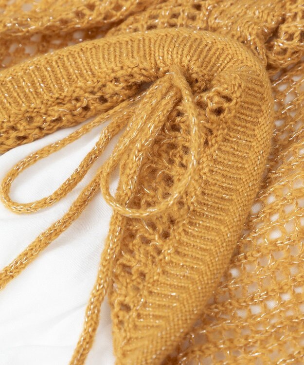 Green Parks ＳＥＴ２点２ｗａｙシャーリングニット＋インナー Orange