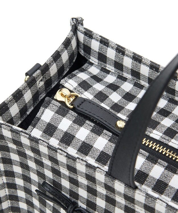 Maison de FLEUR ナローリボンスクエアバッグ Gingham Check