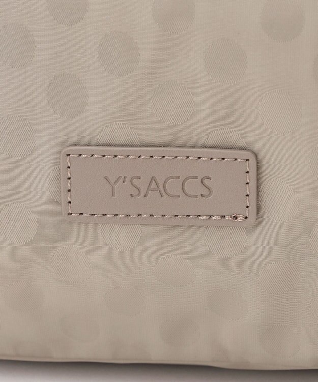 Y'SACCS はっ水ドットジャカード2WAYトートバッグ グレージュ