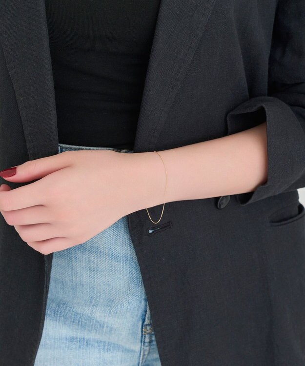 Phoebe 【K10】シャインリンクグルメッタチェーンブレスレット ゴールド