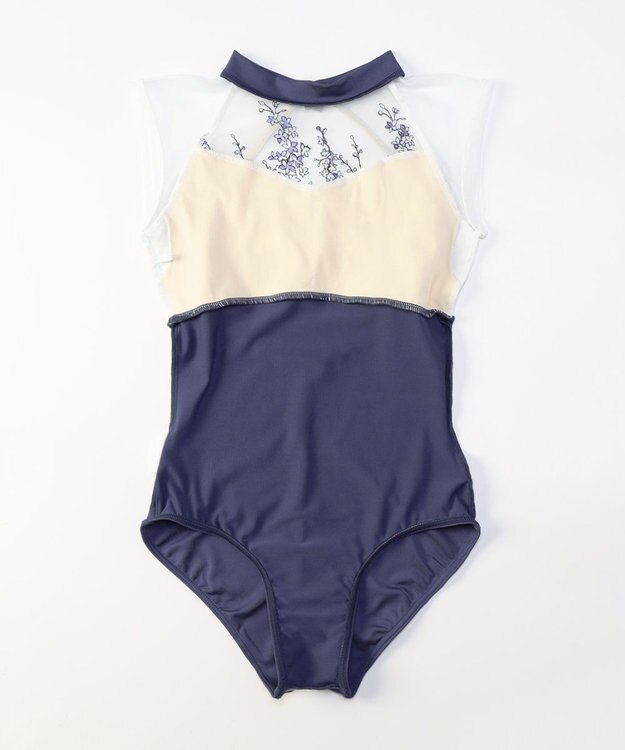 Chacott ハイネックレオタード ブルー