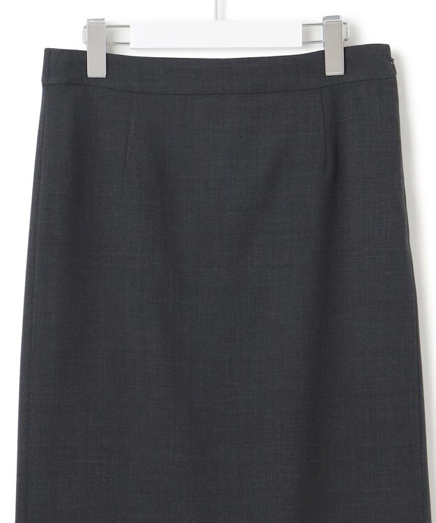 ICB 【UVカット・洗える】ウール2WAYストレッチ タイトスカート チャコール