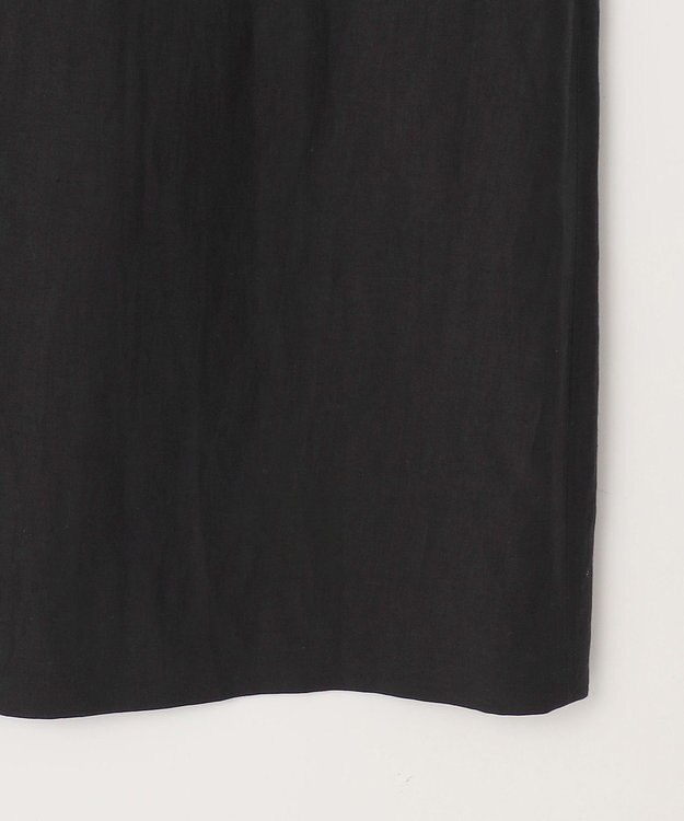 自由区 【洗える】エンブロイダリーノースリーブ ワンピース ブラック