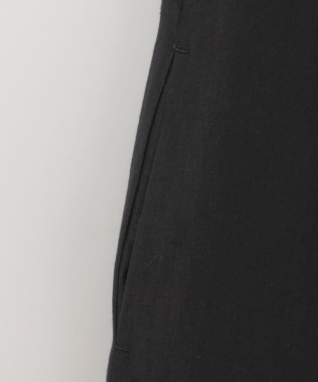 自由区 【洗える】エンブロイダリーノースリーブ ワンピース ブラック