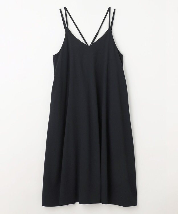 ANY 【洗濯機可能/ストレッチ】ウールライクキャミワンピース ネイビー