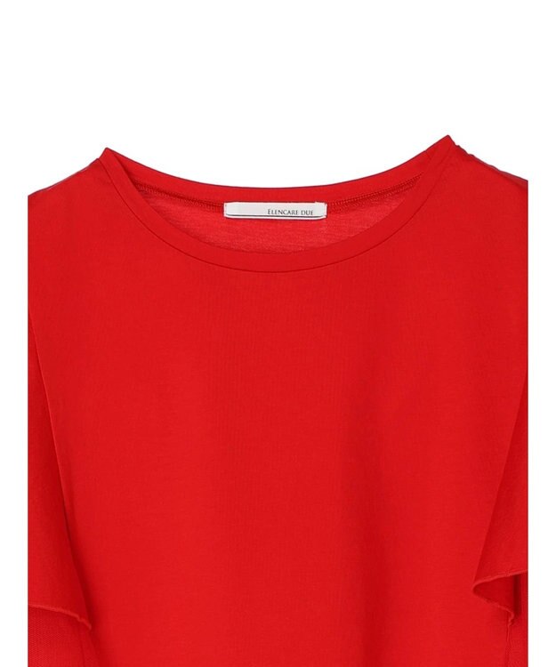 Green Parks ・ＥＬＥＮＣＡＲＥ　ＤＵＥ　フレアスリーブＴシャツ Red