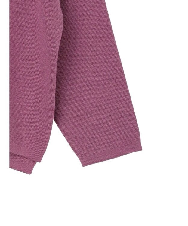 Green Parks 洗える　ミラノリブ編みニットプルオーバー Purple