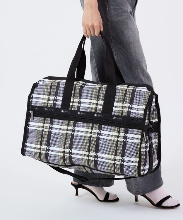 LeSportsac DELUXE LG WEEKENDER/ピクセルスクランブルチェック ピクセルスクランブルチェック