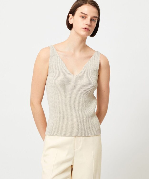 BEIGE， COME / ニットトップス Flax