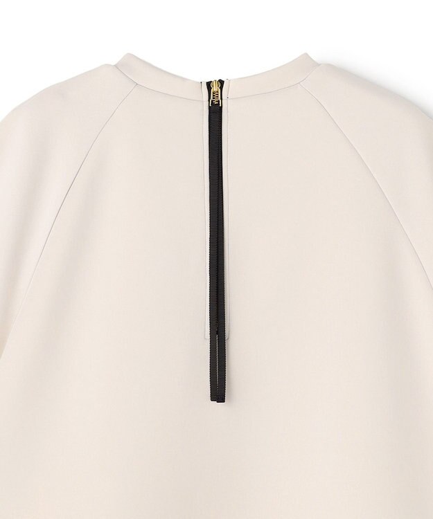 UNFILO L BEAUTY FORM JERSEY light バックZIP プルオーバー グレージュ