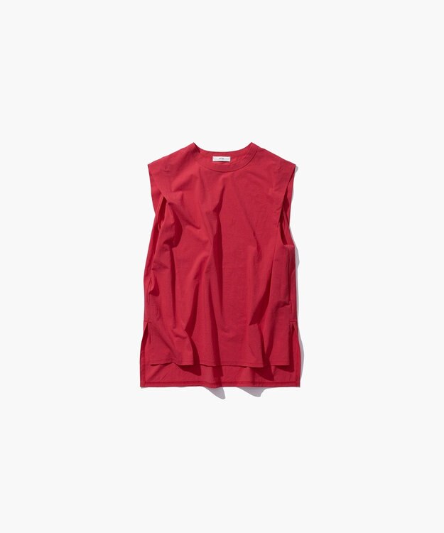 ATON SHRINK FRESCA JERSEY | スリーブレスプルオーバー RED