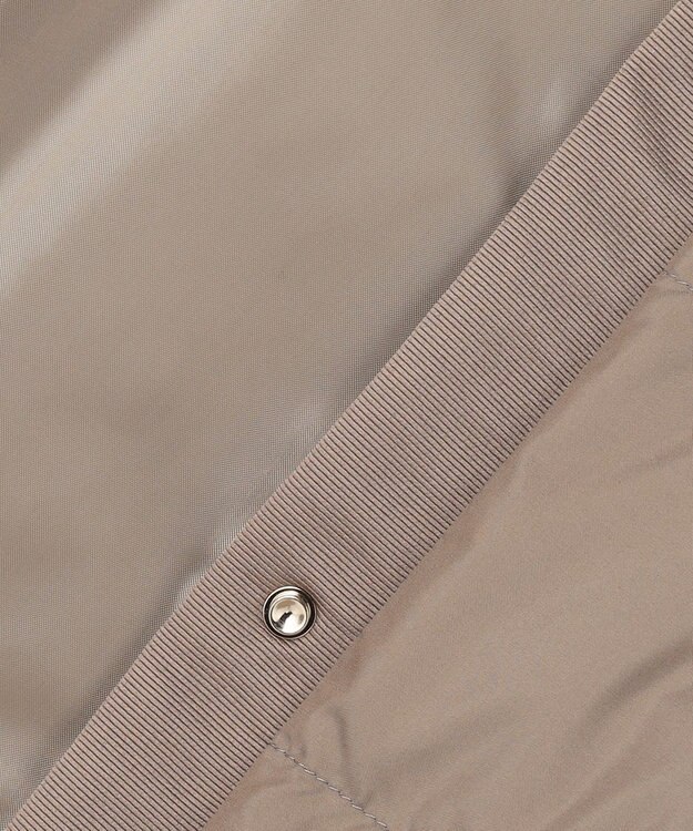 J.PRESS LADIES 【洗える】ライトダウン ノーカラー ジャケット モカ系