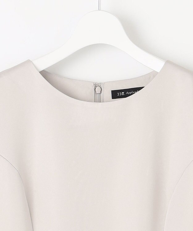 23区 【APPLAUDIR】グログラン ロイヤルドレス ベージュ系