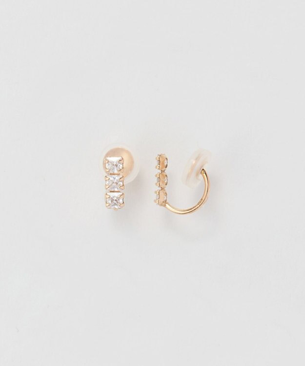 Phoebe 【K10】ストーンバーイヤリング　ゴールド ゴールド