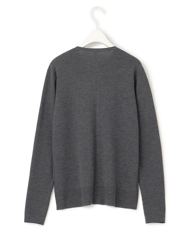 ICB 【洗える】エクストラファインメリノ カーディガン ミディアムグレー系