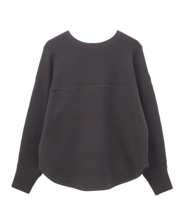 Green Parks もちやわロゴニットプルオーバー Charcoal Gray