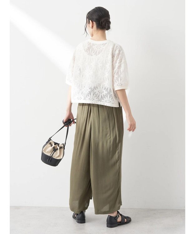 earth music&ecology レースプルオーバー Ivory