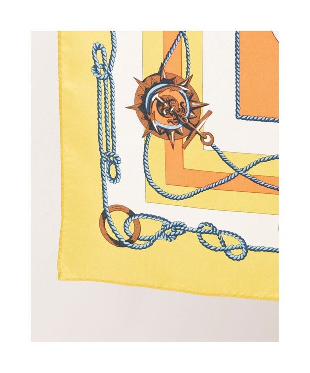 UNBILLION カカトゥ kakatoo / マリンガーランド柄シルクスカーフ イエロー