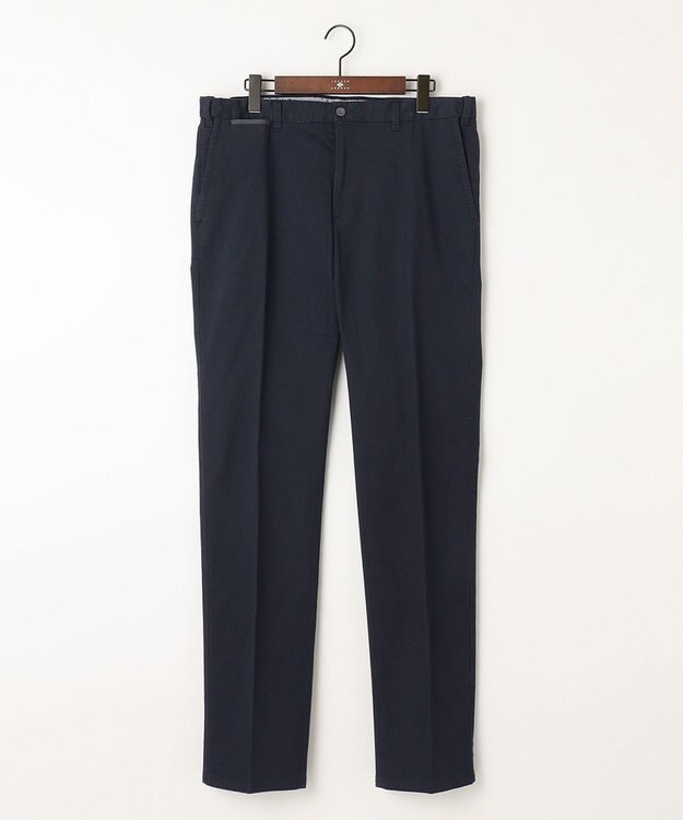 JOSEPH ABBOUD 【キングサイズ・人気】ウエストも伸びる！ 定番 オーガニックストレッチパンツ ネイビー系