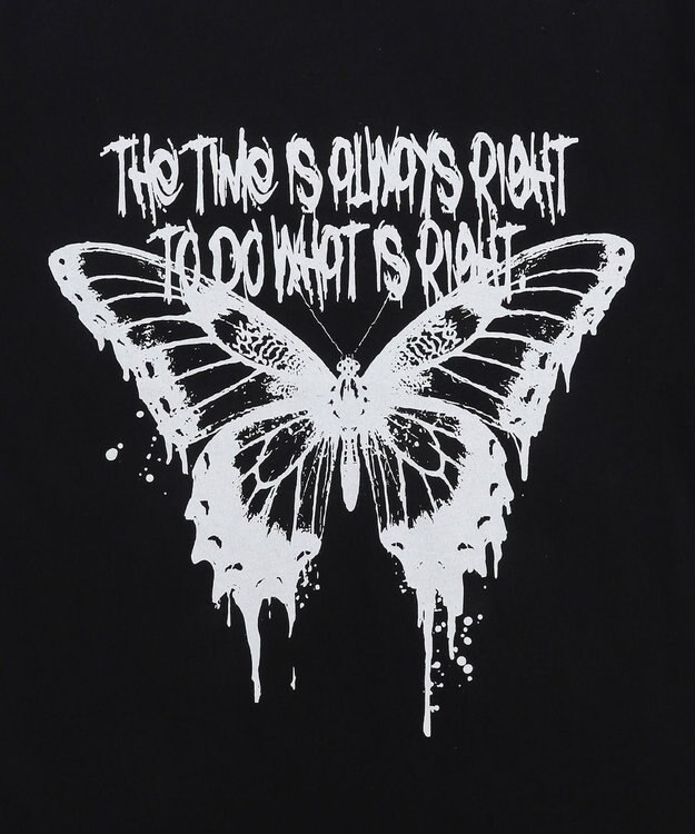 WEGO アクセ付きハードグラフィックT（SS） ブラック