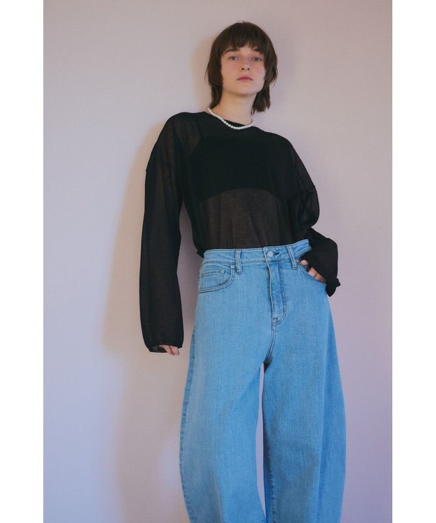 NAVE 【ReNave】バレルストレッチデニム サックスブルー系