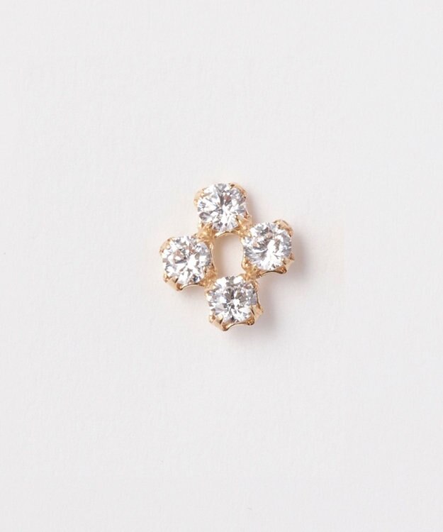 Phoebe 【K10】スウィートフラワービジューピアス/BOXつき（片耳） ゴールド