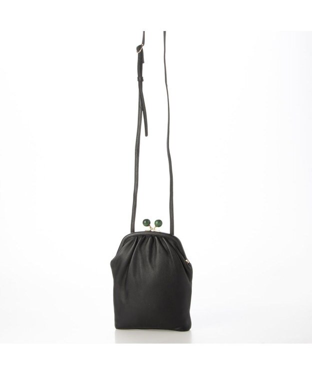 UNBILLION 【テレビ ドラマ着用アイテム】perche ジェムストーンガマグチモバイルショルダー ブラック