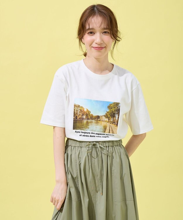 ANY オーガビッツアソートプリントTシャツ 川フォト