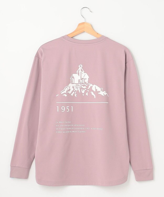 SHARE PARK LADIES 【UNISEX】吸水速乾 LMCバックプリントロングスリーブTシャツ（S・Mサイズ） スモーキーピンク