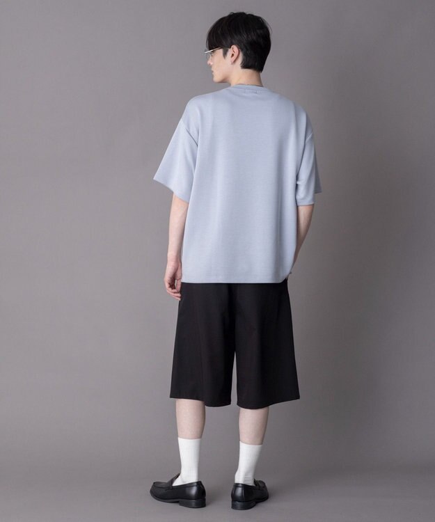 WEGO 【機能T/ユニセックス着用ITEM】カラーステッチワンポイントT（SS） サックス