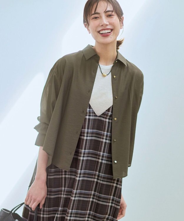 23区 【CanCam掲載】シアータンブラー シャツ ダークブラウン系