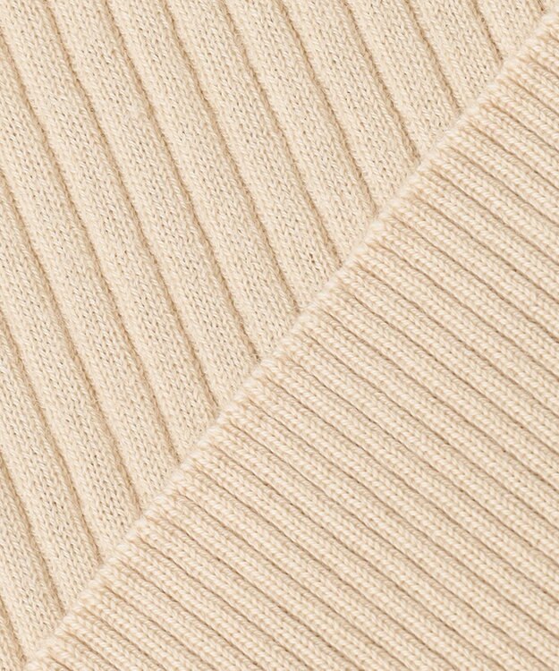 自由区 【洗える】CARIAGGI スーパーエクストラファインメリノ インナーニット ベージュ系