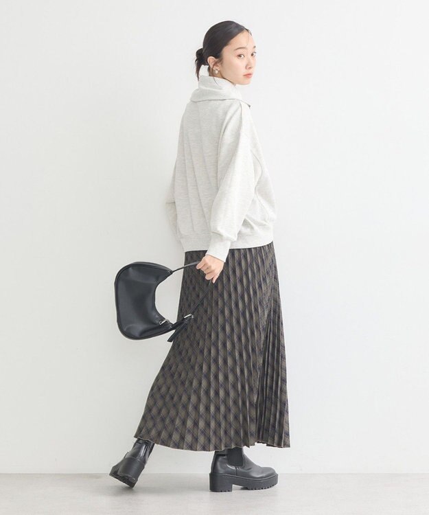 earth music&ecology ハーフＺＩＰプルオーバー Oatmeal