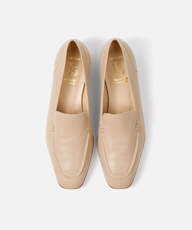 BONTRE 【LucaGrossi/ルカグロッシ】スクエアトゥローファー/H011M-XS グレーベージュ