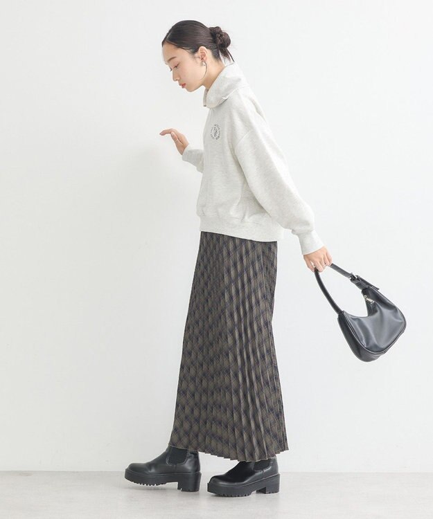 earth music&ecology ハーフＺＩＰプルオーバー Oatmeal