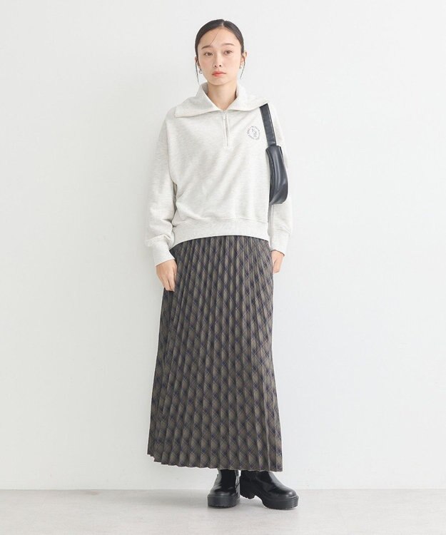 earth music&ecology ハーフＺＩＰプルオーバー Oatmeal