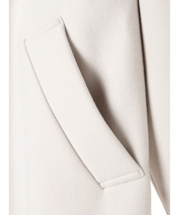 AMERICAN HOLIC 中空ＦＩＢＥＲドロップショルダーチェスターコート Light Gray