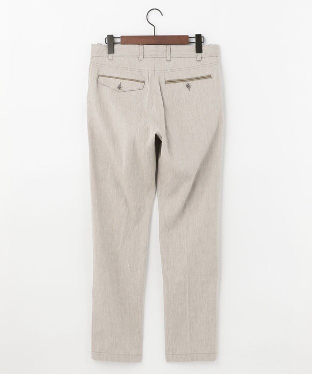 JOSEPH ABBOUD 【キングサイズ】リヨセルリネンシャンブレー パンツ ベージュ系