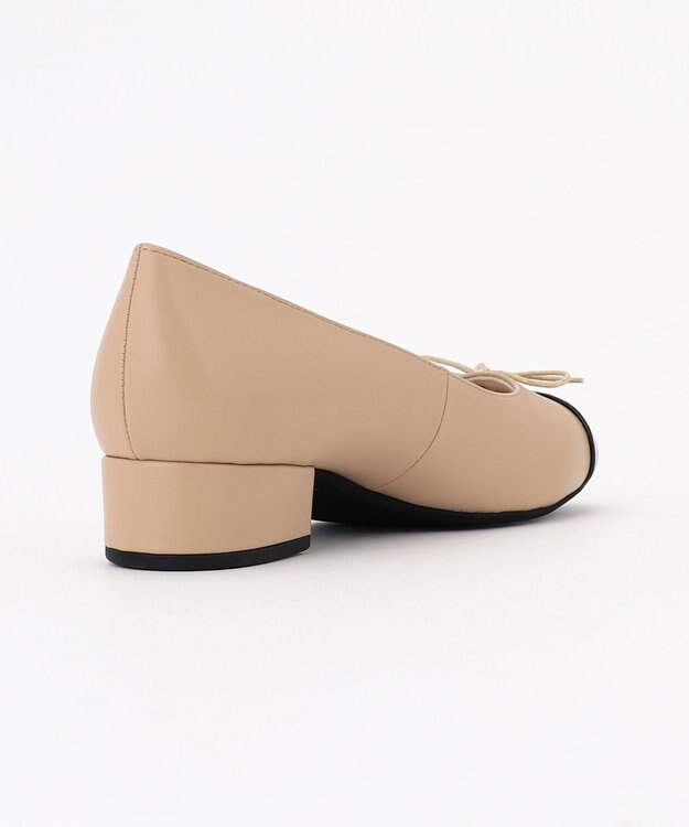 組曲 バイカラーバレエシューズ ベージュ系