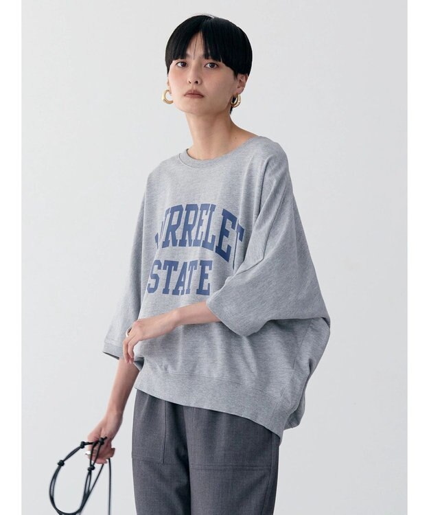 AMERICAN HOLIC ドルマンミニ裏毛プルオーバー② Light Gray Mixture