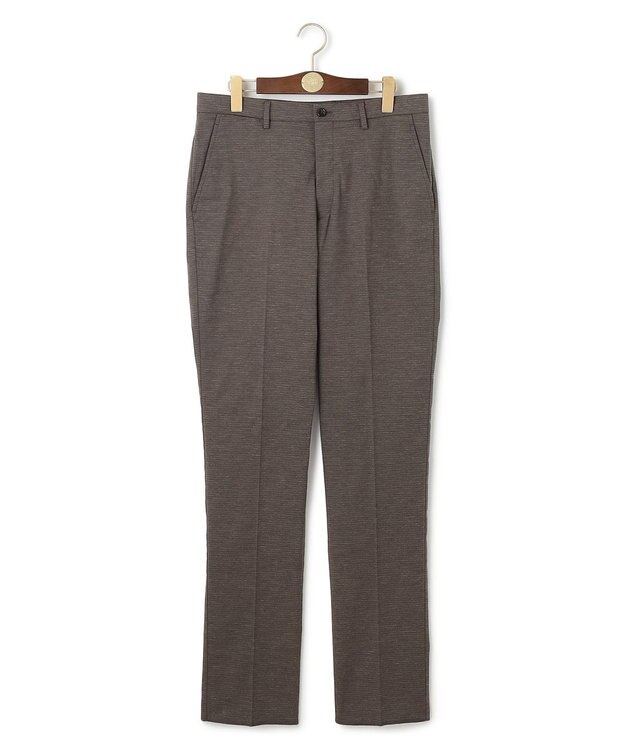 J.PRESS MEN 【ストレッチ】シャドウ千鳥ストレッチ ステムテーパードパンツ グレー系