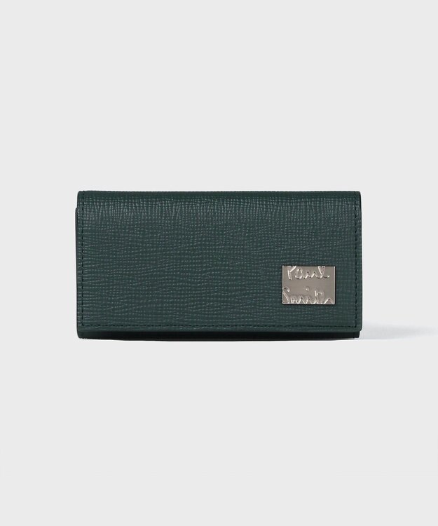 Paul Smith メタルクロップドロゴ キーケース ダークグリーン
