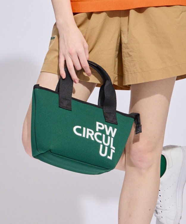 PW CIRCULUS 【新サイズ / 小さくなってもっと使いやすく！】【UNISEX】PW ロゴカートバッグ ゴルフ グリーン系