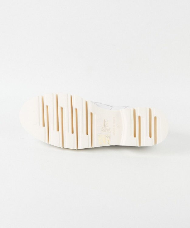 BONTRE 【LucaGrossi/ルカグロッシ】厚底レザー編み込みローファー/K356M-USO ホワイト